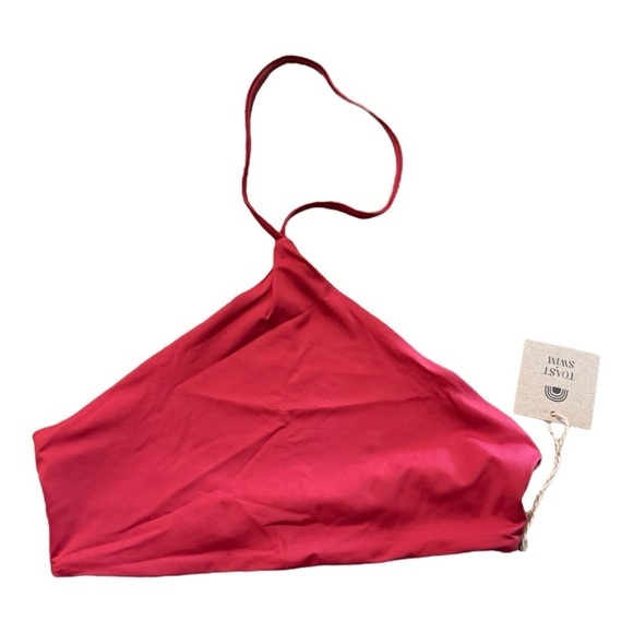 Toast Apex Bikini Top in Rhubarb NWT - Picture 2 of 5
